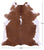 Brown & White Natural Cowhide Rug - X-Large 7' 2"H x 6' 6"W