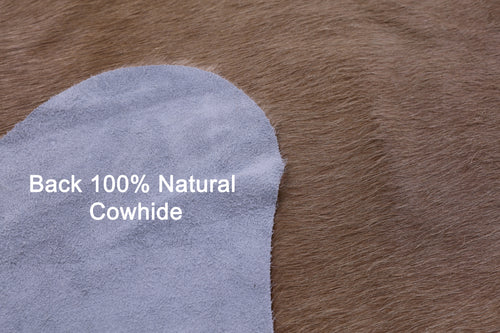 Light Brown Natural Cowhide Rug - X-Large 7' 7