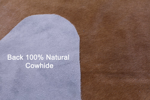 Brown Natural Cowhide Rug - XX-Large 7' 10