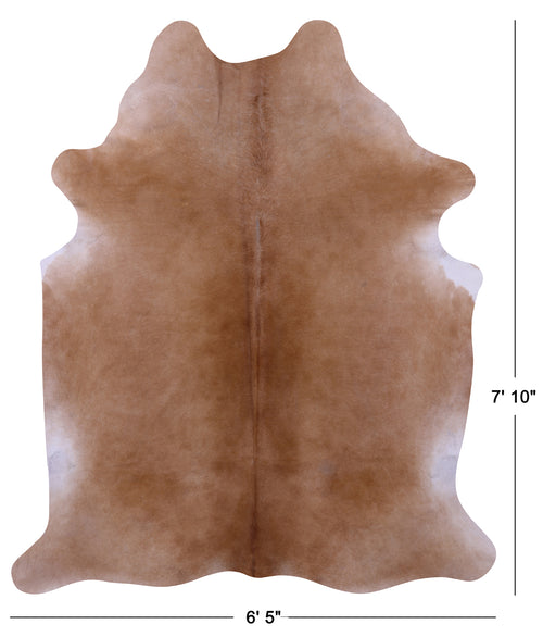 Brown Natural Cowhide Rug - XX-Large 7' 10