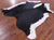 Black & White Natural Cowhide Rug - X-Large 7' 5"H x 6' 3"W