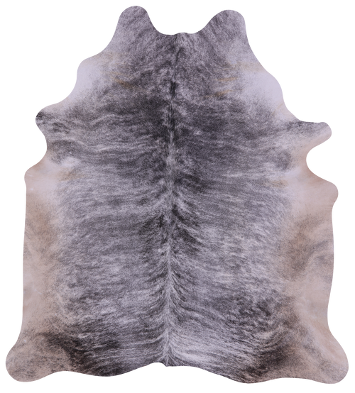 Grey Brindle Natural Cowhide Rug - XX-Large 7' 9