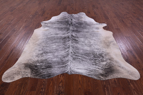 Grey Brindle Natural Cowhide Rug - XX-Large 7' 9