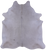 White Natural Cowhide Rug - X-Large 7' 7"H x 6' 10"W