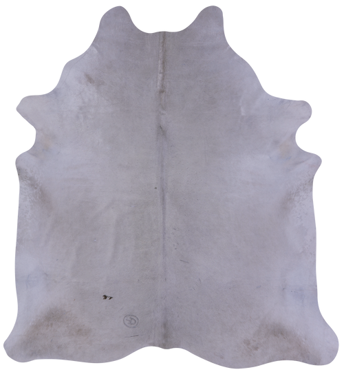 White Natural Cowhide Rug - X-Large 7' 7