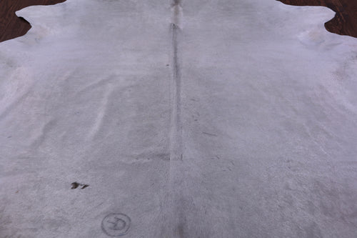 White Natural Cowhide Rug - X-Large 7' 7