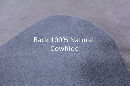 White Natural Cowhide Rug - X-Large 7' 7