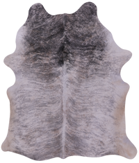 Thumbnail for Grey Brindle Natural Cowhide Rug - X-Large 7' 1