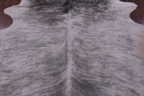 Grey Brindle Natural Cowhide Rug - X-Large 7' 1