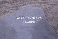 Thumbnail for Grey Brindle Natural Cowhide Rug - X-Large 7' 1