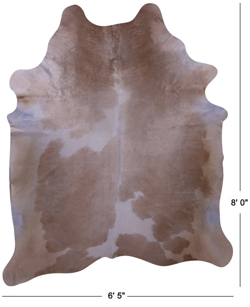 Light Brown Natural Cowhide Rug - XX-Large 8' 0