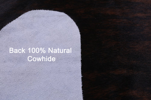 Dark Brindle Natural Cowhide Rug - X-Large 7' 5