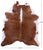 Brown & White Natural Cowhide Rug - X-Large 7' 3"H x 6' 2"W