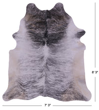 Thumbnail for Grey Brindle Natural Cowhide Rug - XX-Large 8' 3