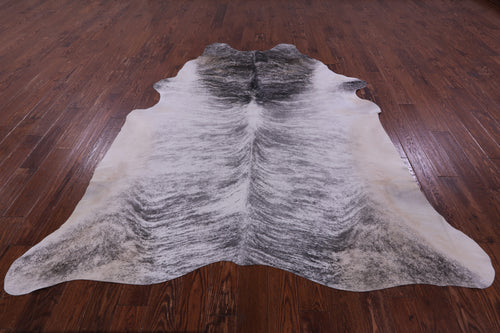 Grey Brindle Natural Cowhide Rug - XX-Large 8' 3