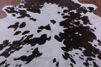 Thumbnail for Brown & White Natural Cowhide Rug - X-Large 7' 4