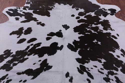 Brown & White Natural Cowhide Rug - X-Large 7' 4