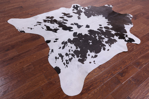 Brown & White Natural Cowhide Rug - X-Large 7' 4