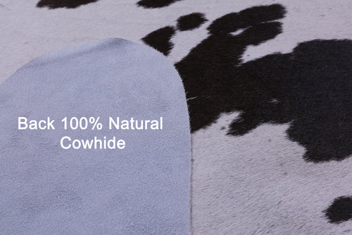 Brown & White Natural Cowhide Rug - X-Large 7' 4