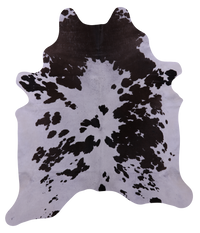 Thumbnail for Brown & White Natural Cowhide Rug - X-Large 7' 4