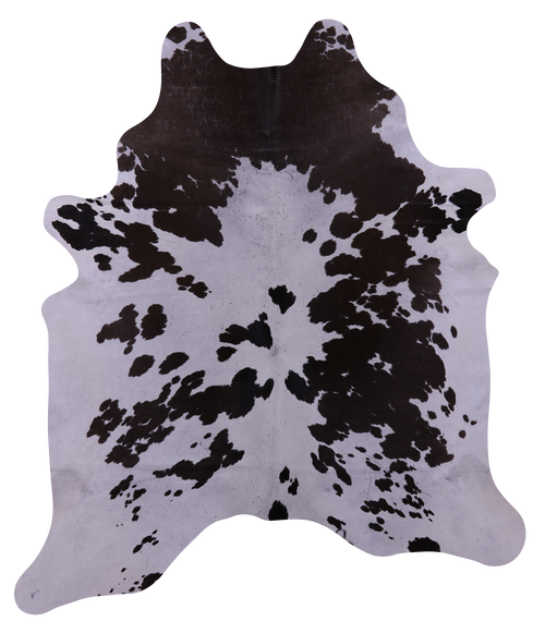 Brown & White Natural Cowhide Rug - X-Large 7' 4