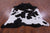 Black & White Natural Cowhide Rug - XX-Large 8' 0"H x 7' 0"W