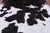 Black & White Natural Cowhide Rug - XX-Large 8' 0"H x 7' 0"W