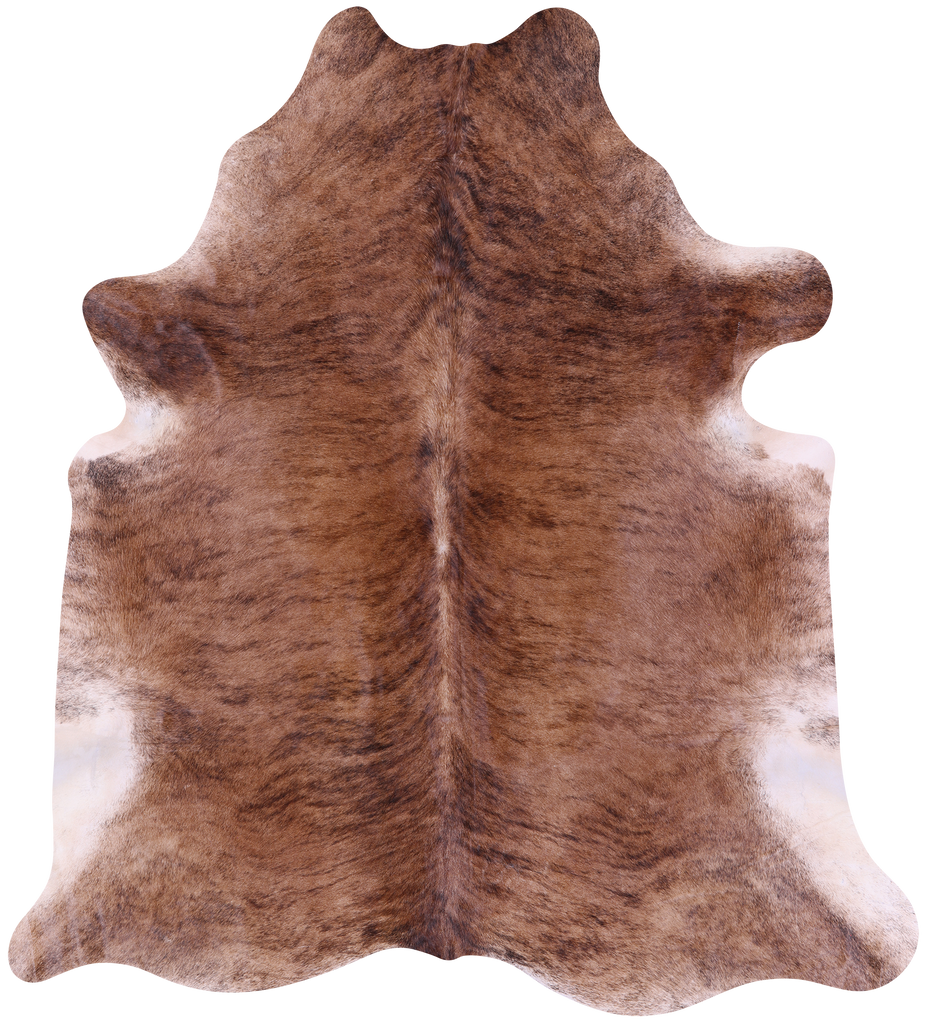 Brindle Natural Cowhide Rug - X-Large 7' 7"H x 6' 9"W
