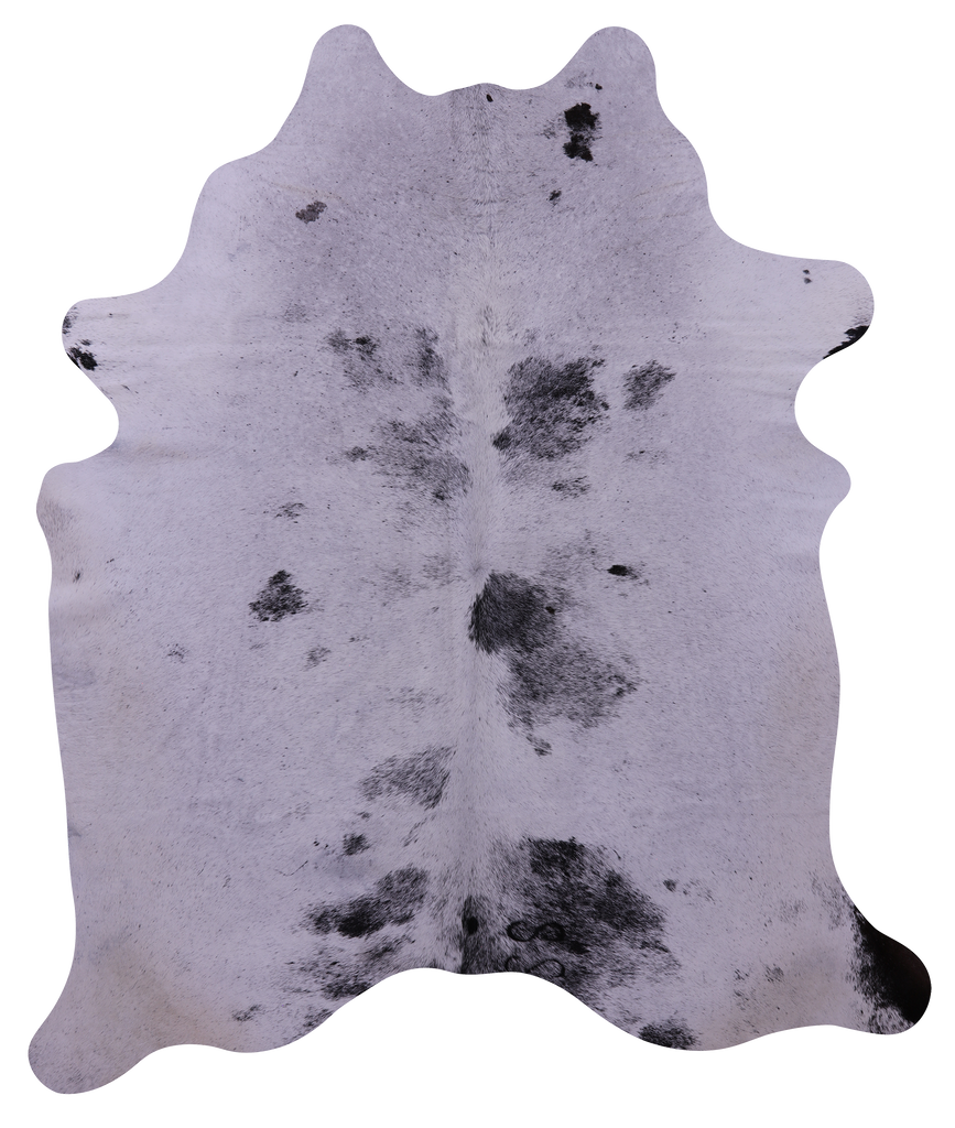 Black & White Natural Cowhide Rug - XX-Large 7' 9"H x 6' 5"W