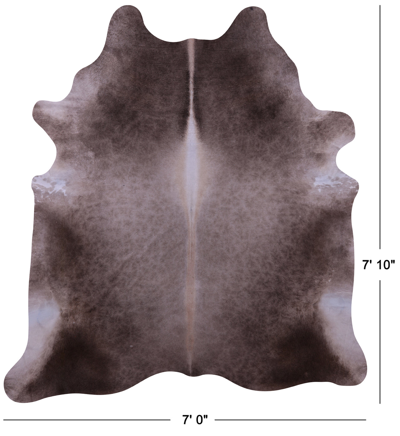 Light Brown Natural Cowhide Rug - XX-Large 7' 10"H x 7' 0"W