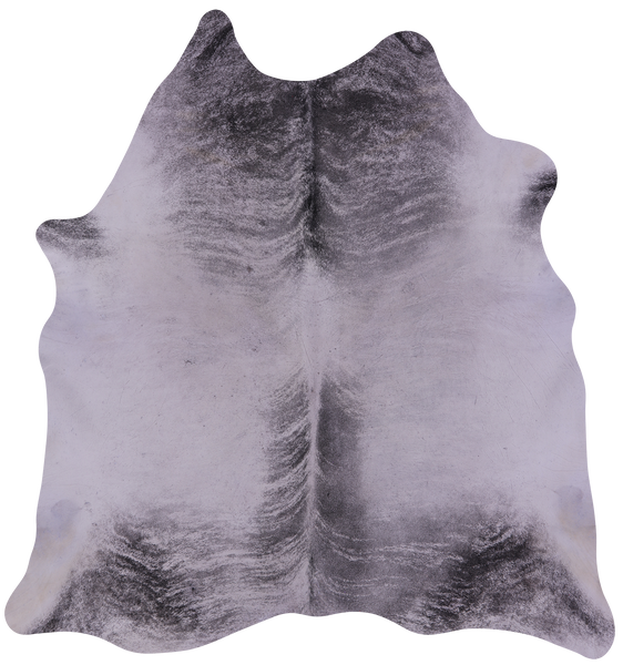 Grey Brindle Natural Cowhide Rug - X-Large 7' 6"H x 7' 0"W