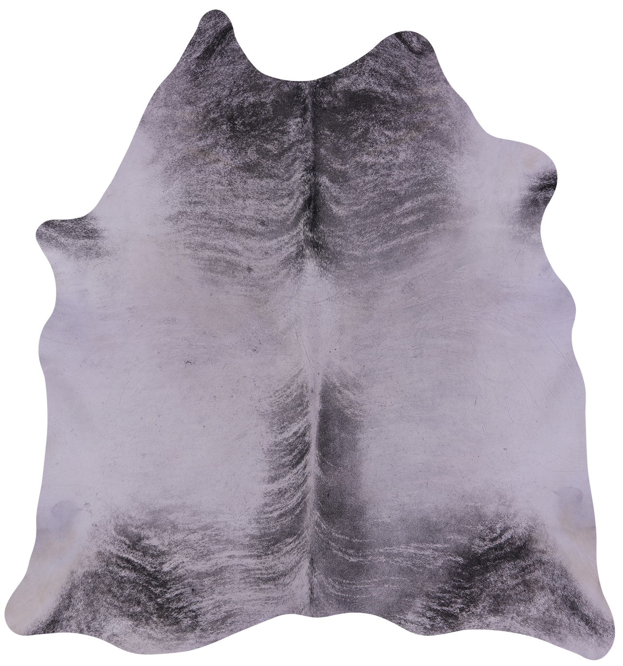 Grey Brindle Natural Cowhide Rug - X-Large 7' 6"H x 7' 0"W