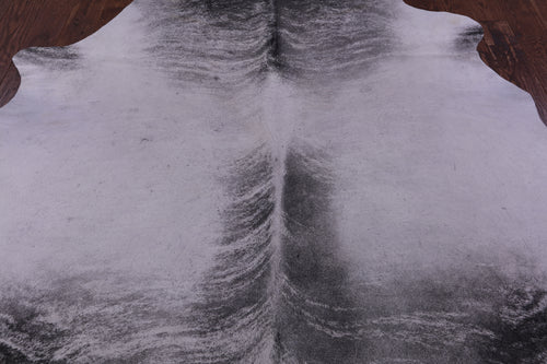 Grey Brindle Natural Cowhide Rug - X-Large 7' 6