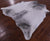 Grey Brindle Natural Cowhide Rug - X-Large 7' 6"H x 7' 0"W