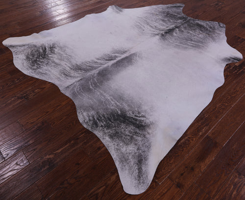 Grey Brindle Natural Cowhide Rug - X-Large 7' 6