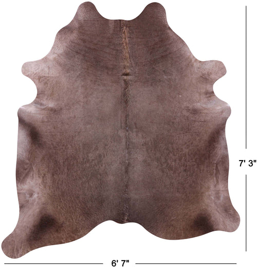 Brown Natural Cowhide Rug - X-Large 7' 3