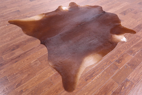 Brown Natural Cowhide Rug - Large 6' 9