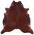 Brown Natural Cowhide Rug - X-Large 7' 5"H x 7' 0"W