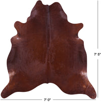 Thumbnail for Brown Natural Cowhide Rug - X-Large 7' 5