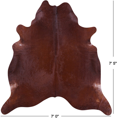 Brown Natural Cowhide Rug - X-Large 7' 5