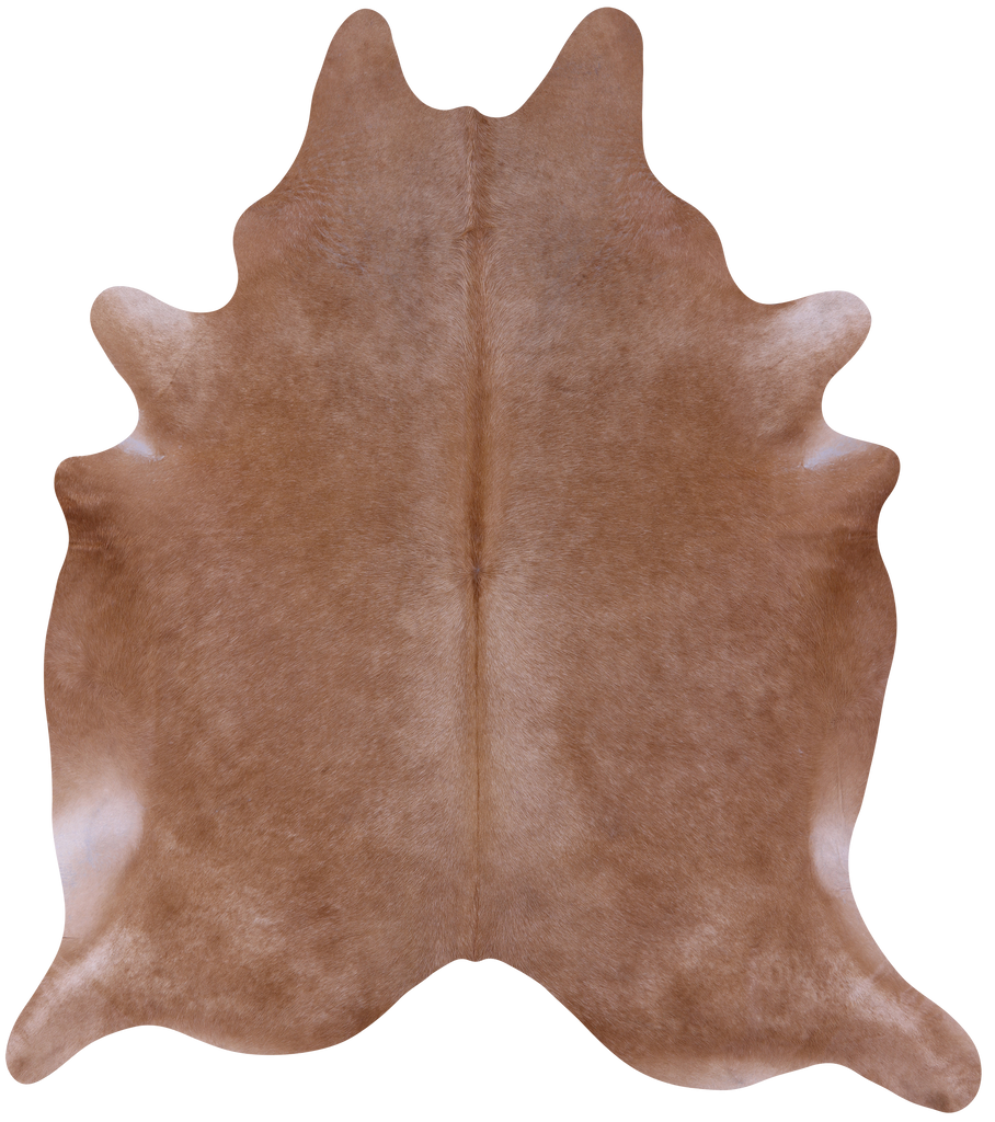 Light Brown Natural Cowhide Rug - XX-Large 8' 0"H x 7' 0"W