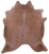 Light Brown Natural Cowhide Rug - X-Large 7' 4"H x 6' 5"W