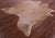 Light Brown Natural Cowhide Rug - X-Large 7' 4"H x 6' 5"W