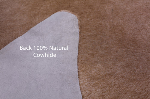 Light Brown Natural Cowhide Rug - X-Large 7' 4