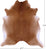 Brown Natural Cowhide Rug - X-Large 7' 3"H x 6' 7"W