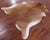 Brown Natural Cowhide Rug - X-Large 7' 3"H x 6' 7"W