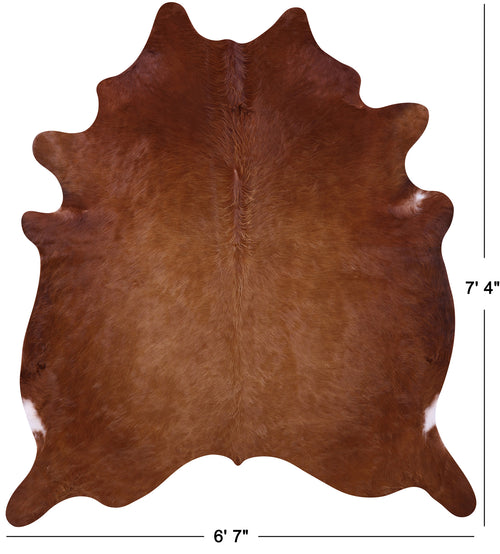 Brown Natural Cowhide Rug - X-Large 7' 4