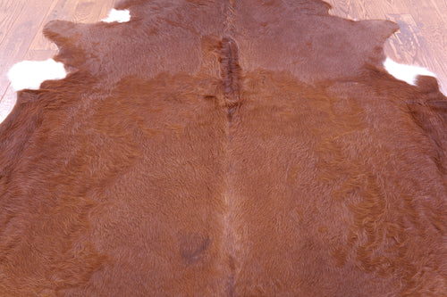 Brown Natural Cowhide Rug - X-Large 7' 7