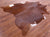 Brown Natural Cowhide Rug - X-Large 7' 3"H x 6' 8"W