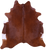 Brown Natural Cowhide Rug - X-Large 7' 3"H x 6' 8"W
